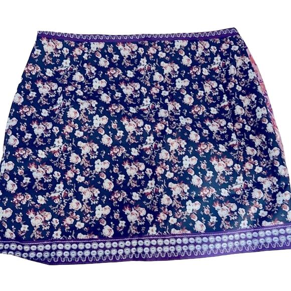 NWT REVOLVE & ANTRHOPOLOGIE lovers COMMENSE scarf mini wrap look skirt L - Picture 7 of 8